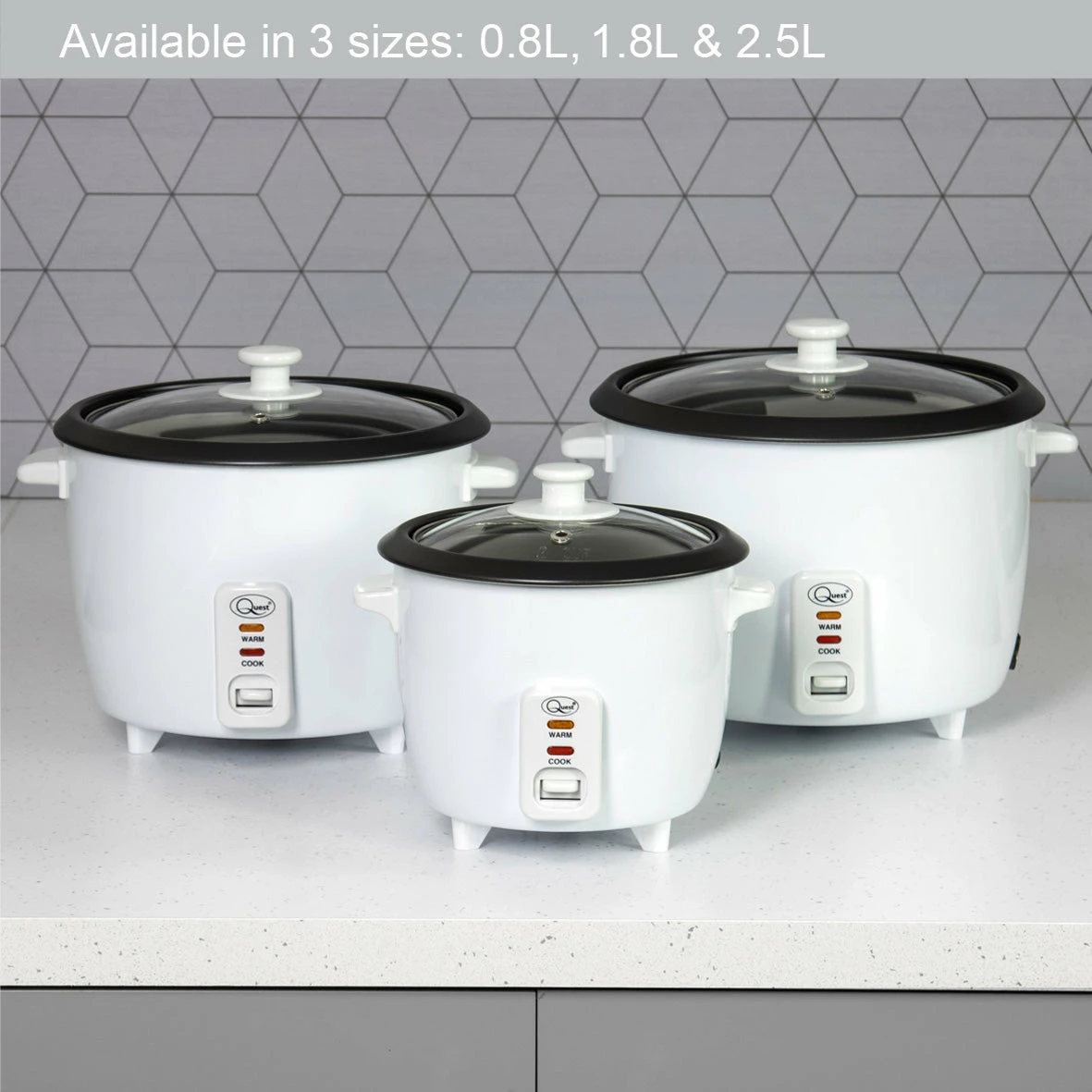 Quest Rice Cooker 0.8L - White - Image 10