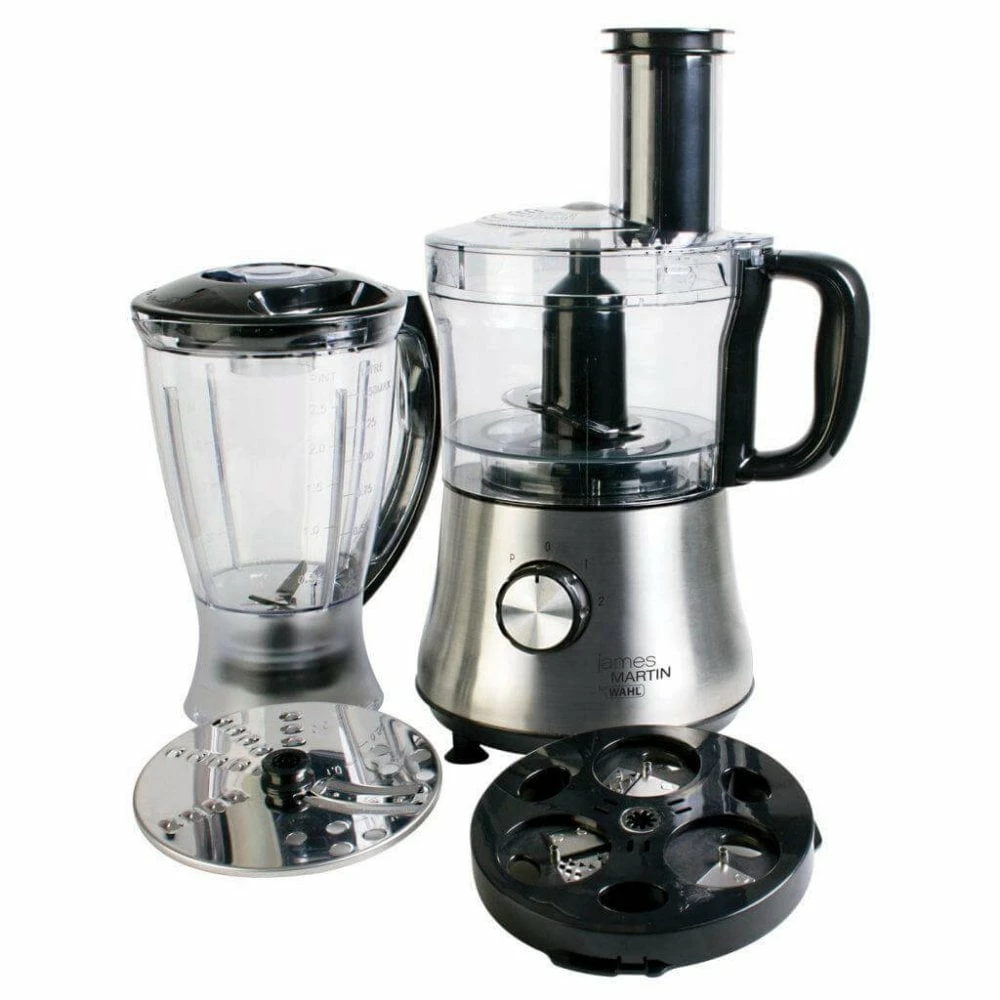 James Martin 500W Compact Food Processor - Silver