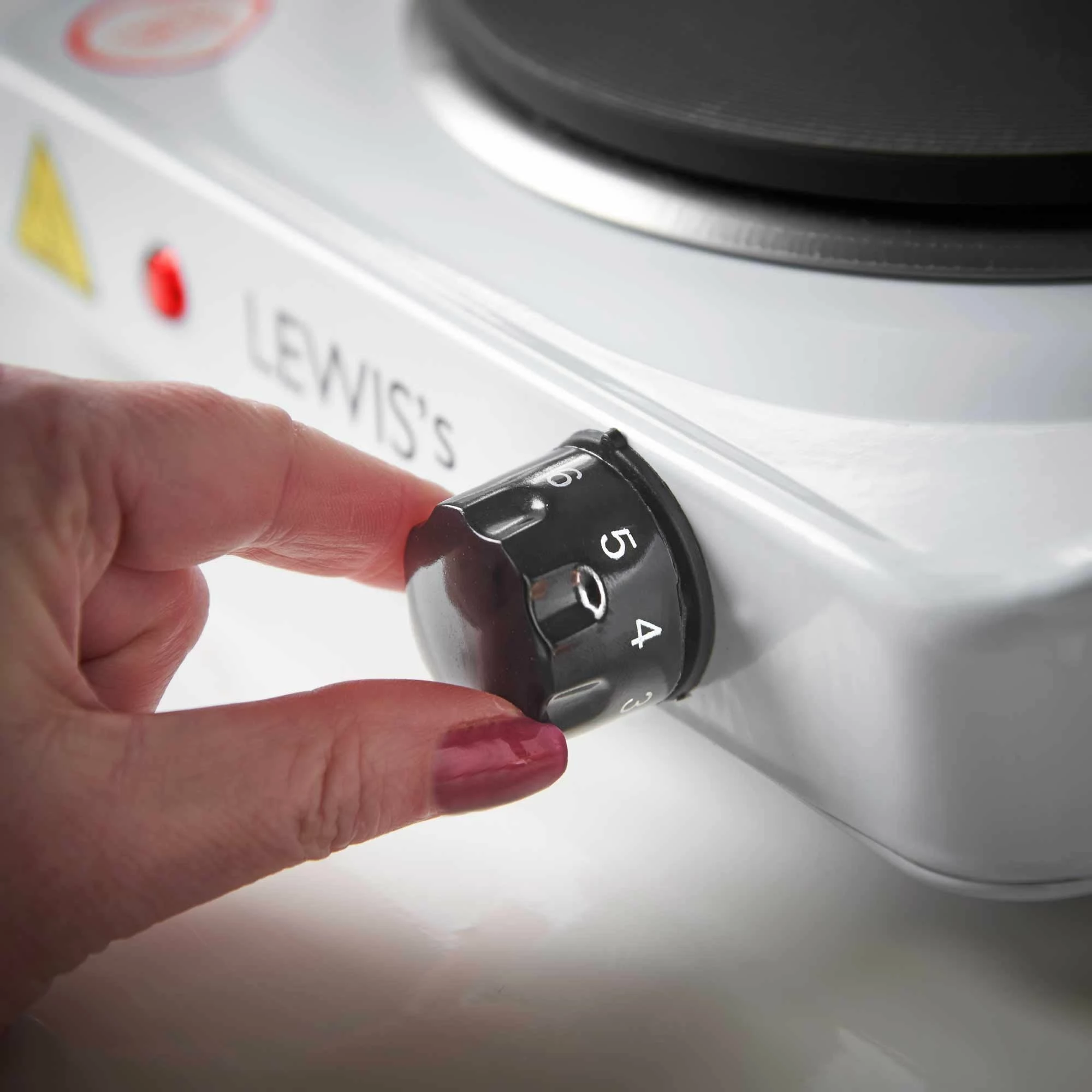 Lewis's Hotplate Single 1500W - White - Image 5