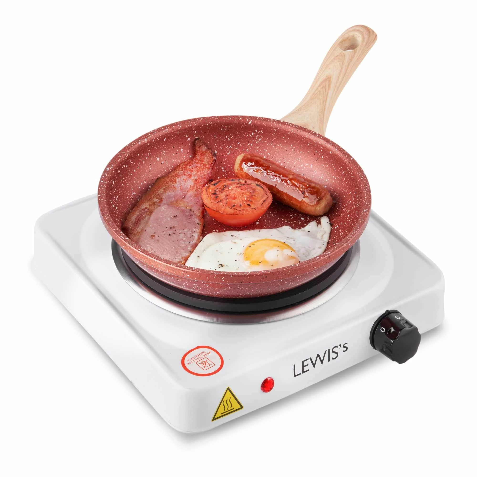 Lewis's Hotplate Single 1500W - White - Image 7