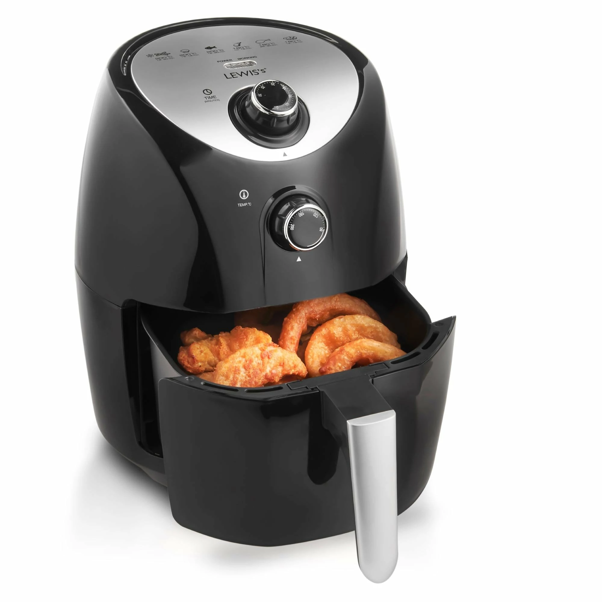 Lewis's Compact Air Fryer 2.4L 900W - Black - Image 5