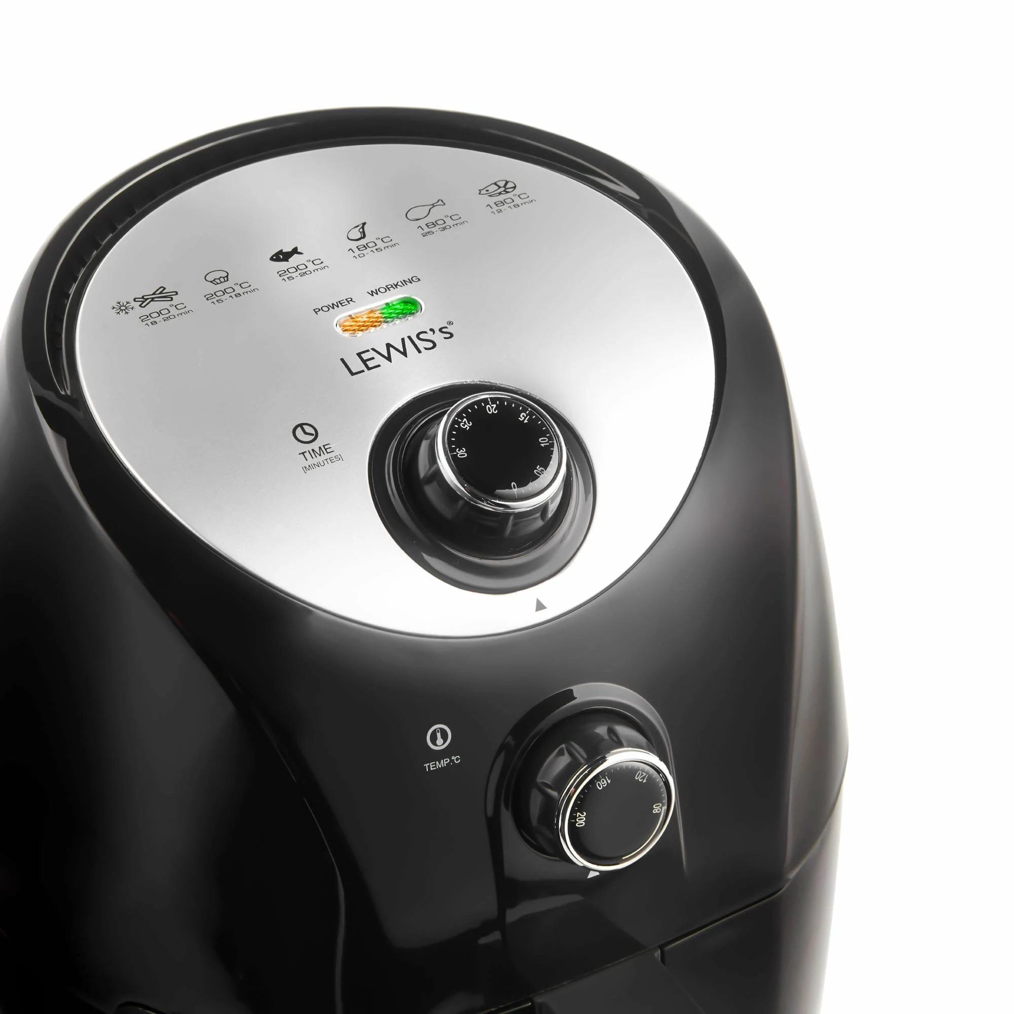 Lewis's Compact Air Fryer 2.4L 900W - Black - Image 8