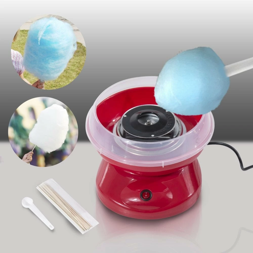 HOMCOM Candy Floss Machine, 450W-Red - Image 2