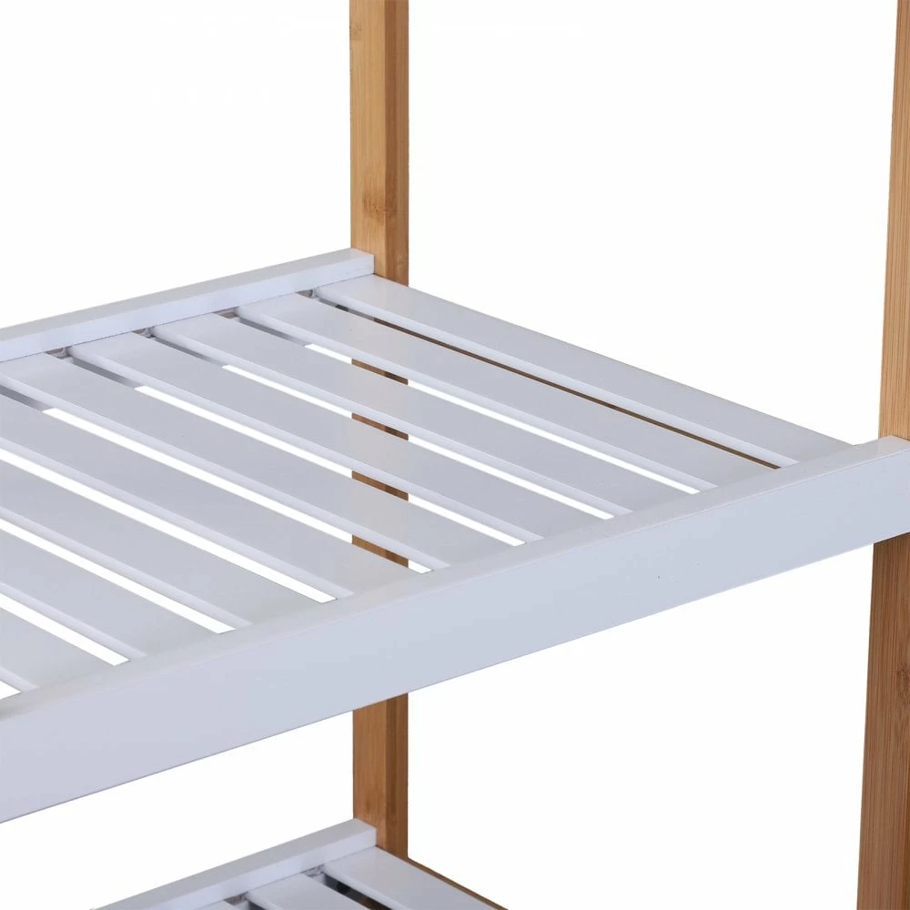 HOMCOM Kitchen Trolley, Bamboo/MDF Board, 74.5H Cm - Image 5