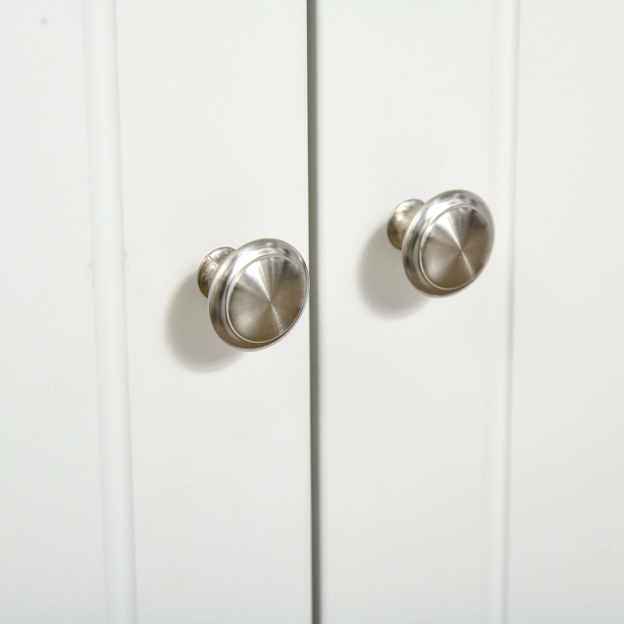 Kitchen Cupboard With 6-tier Adjustable Shelving, Freestanding Sideboard With 3 Open Compartments And Double-Door Cabinet - White - Image 7