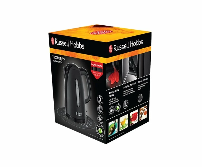 Russell Hobbs High Gloss 1.7L Rapid Boil Kettle - Black - Image 7