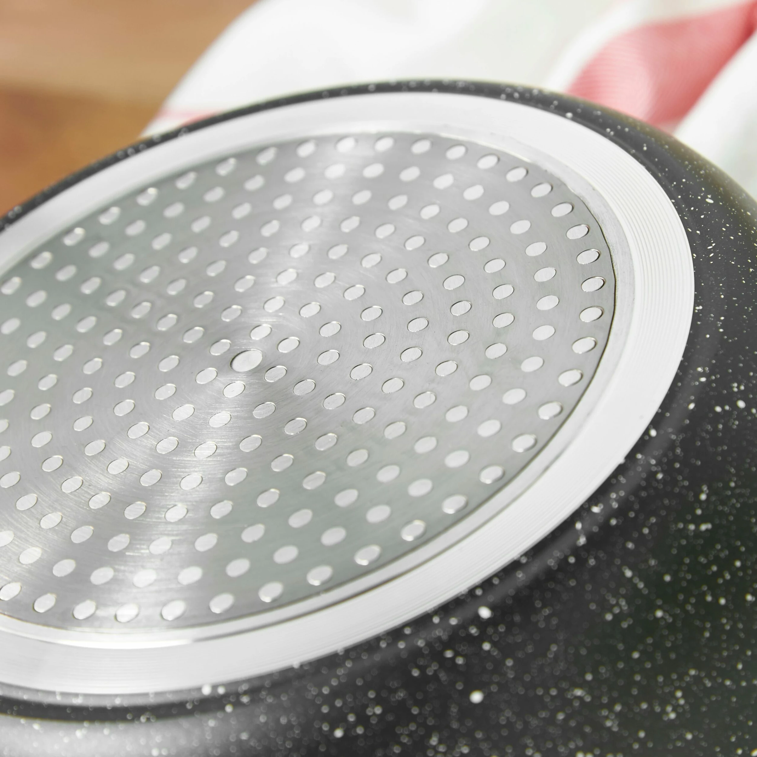 Lewis's Sovereign Stone 20cm Scratch Resistant Easy Clean Non Stick Saucepan & Lid -Black Marble - Image 4