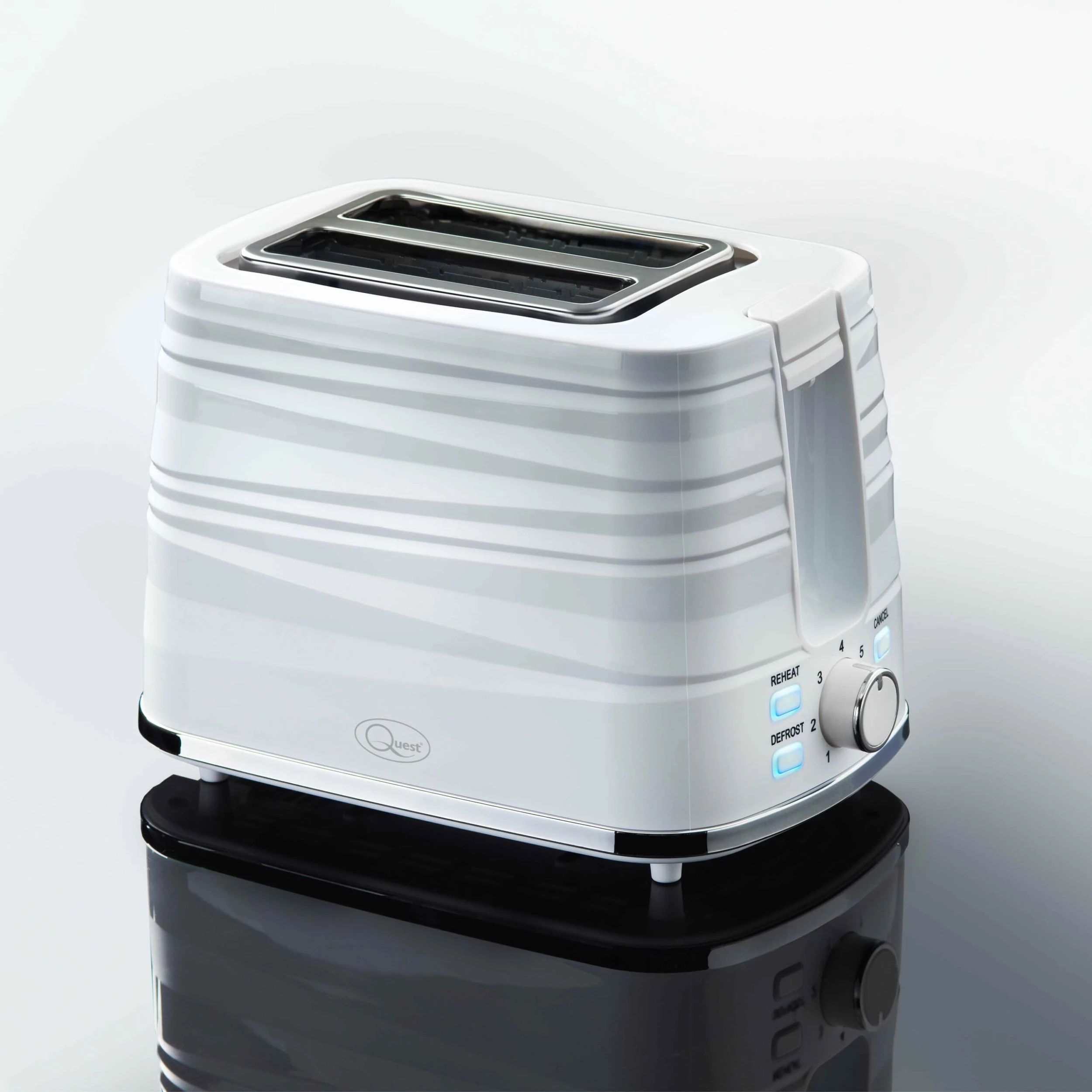 Quest Harmony 2 Slice Toaster - White - Image 3