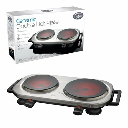 Quest Double Hot Plate Ceramic Infrared
