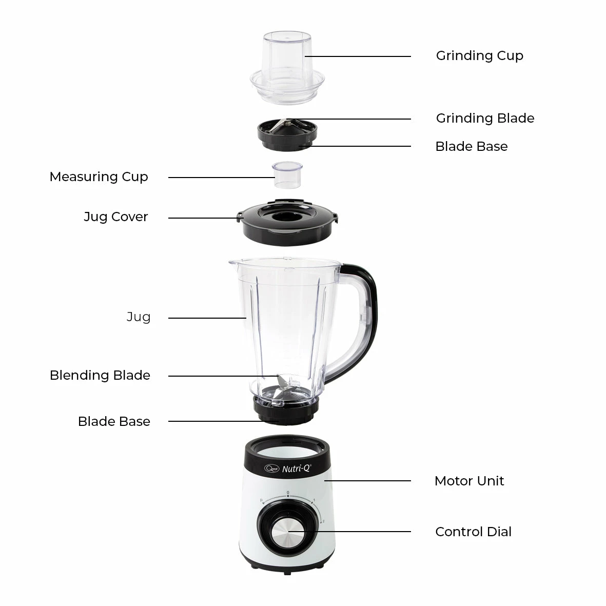Quest Nutri-Q Blender With Grinder - Image 8