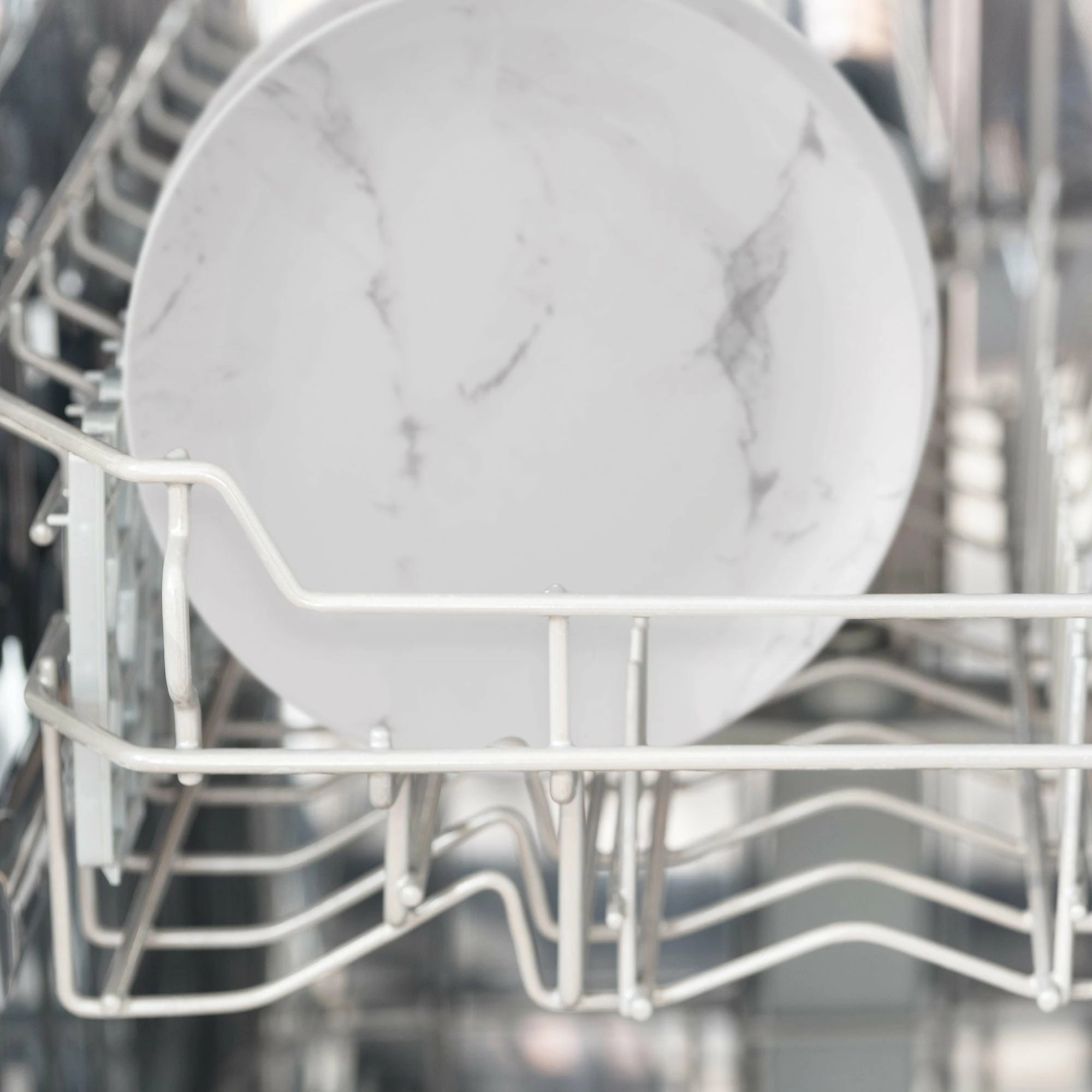 Lewis's 12 Piece Dinner Set - Marble - Image 5