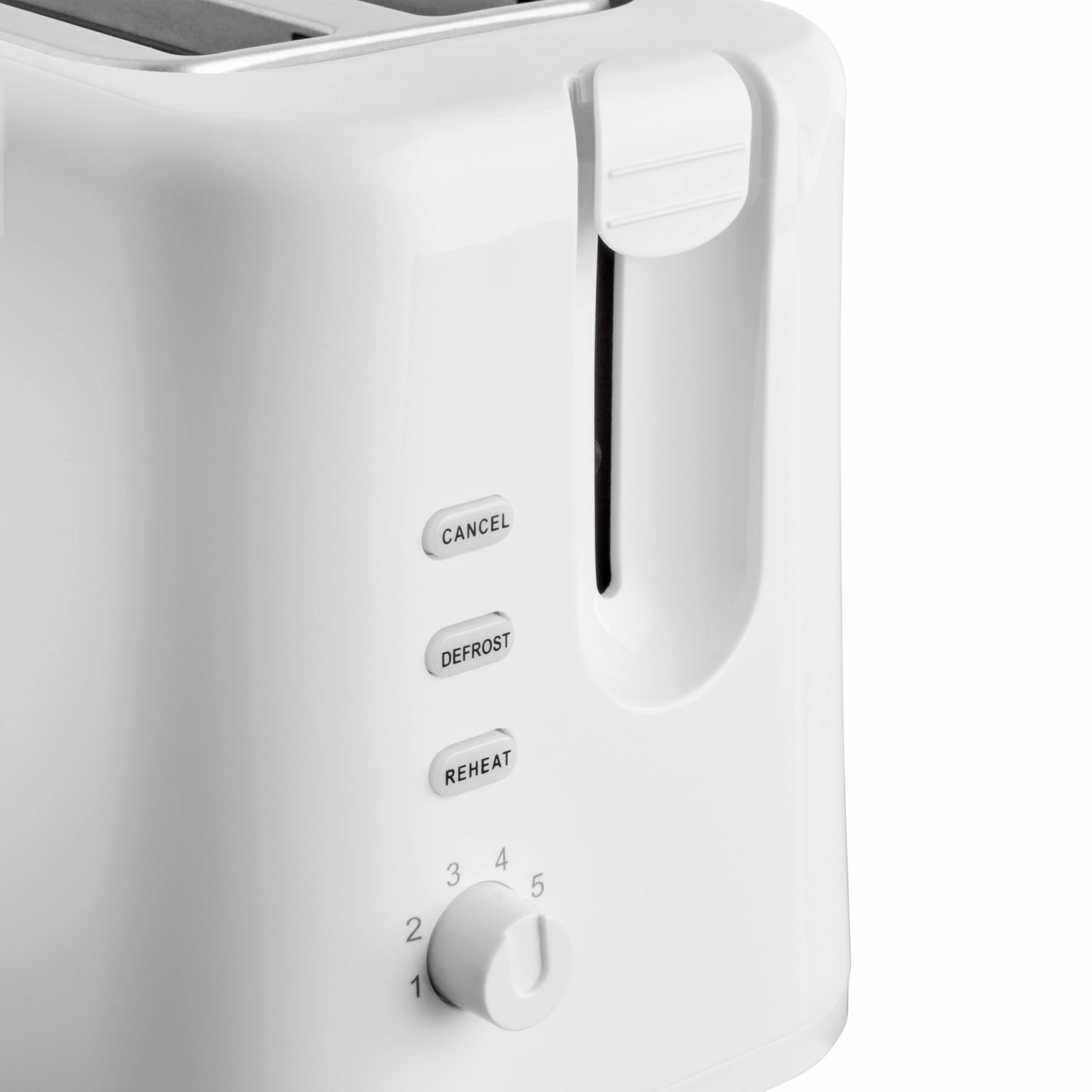 Quest 2 Slice Plastic Toaster - White - Image 4