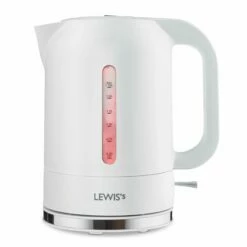 Lewis's Manhattan Jug Kettle 1.7L 3KW - White
