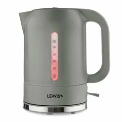 Lewis's Manhattan Jug Kettle 1.7L 3KW - Grey