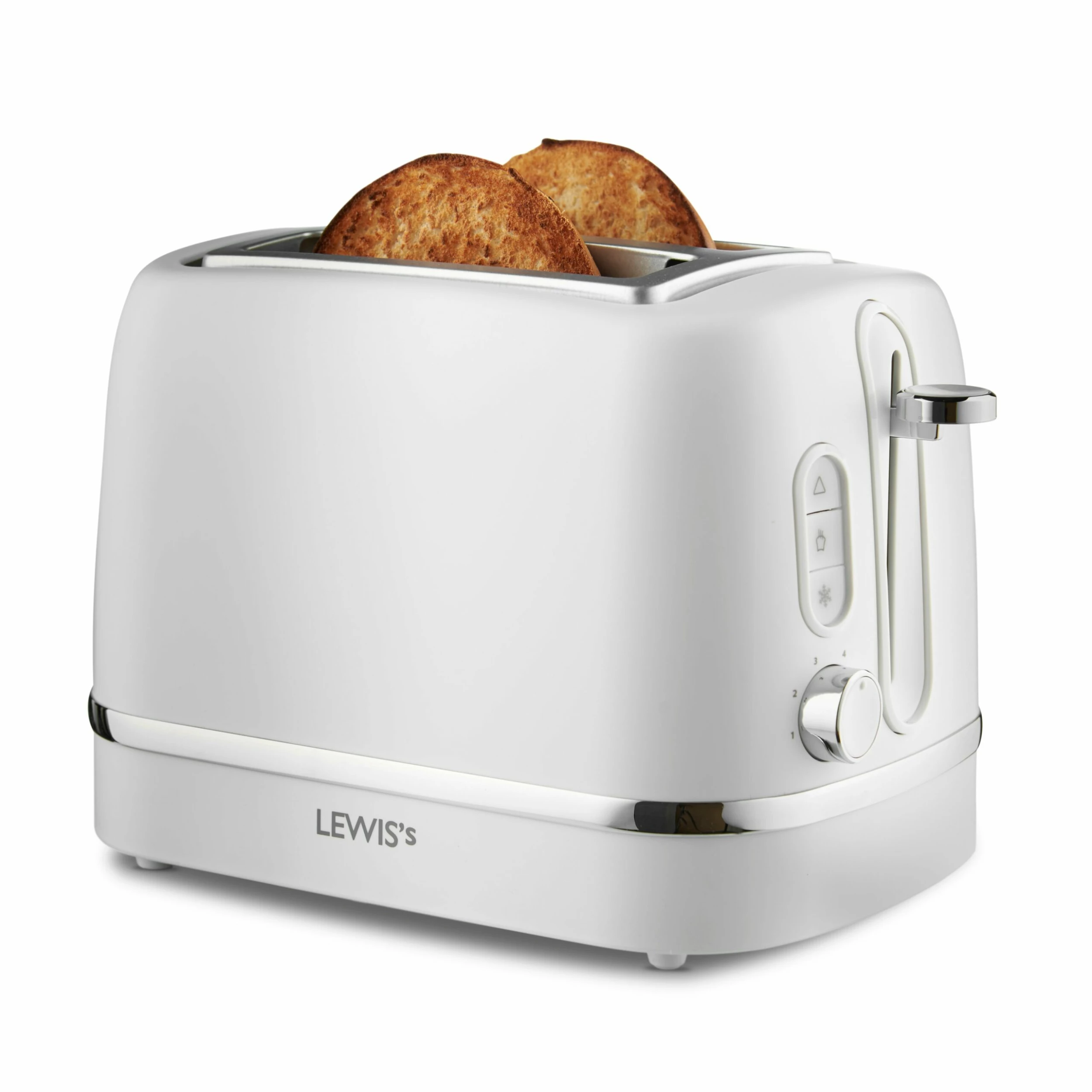 Lewis's Manhattan 2 Slice Toaster - White - Image 2