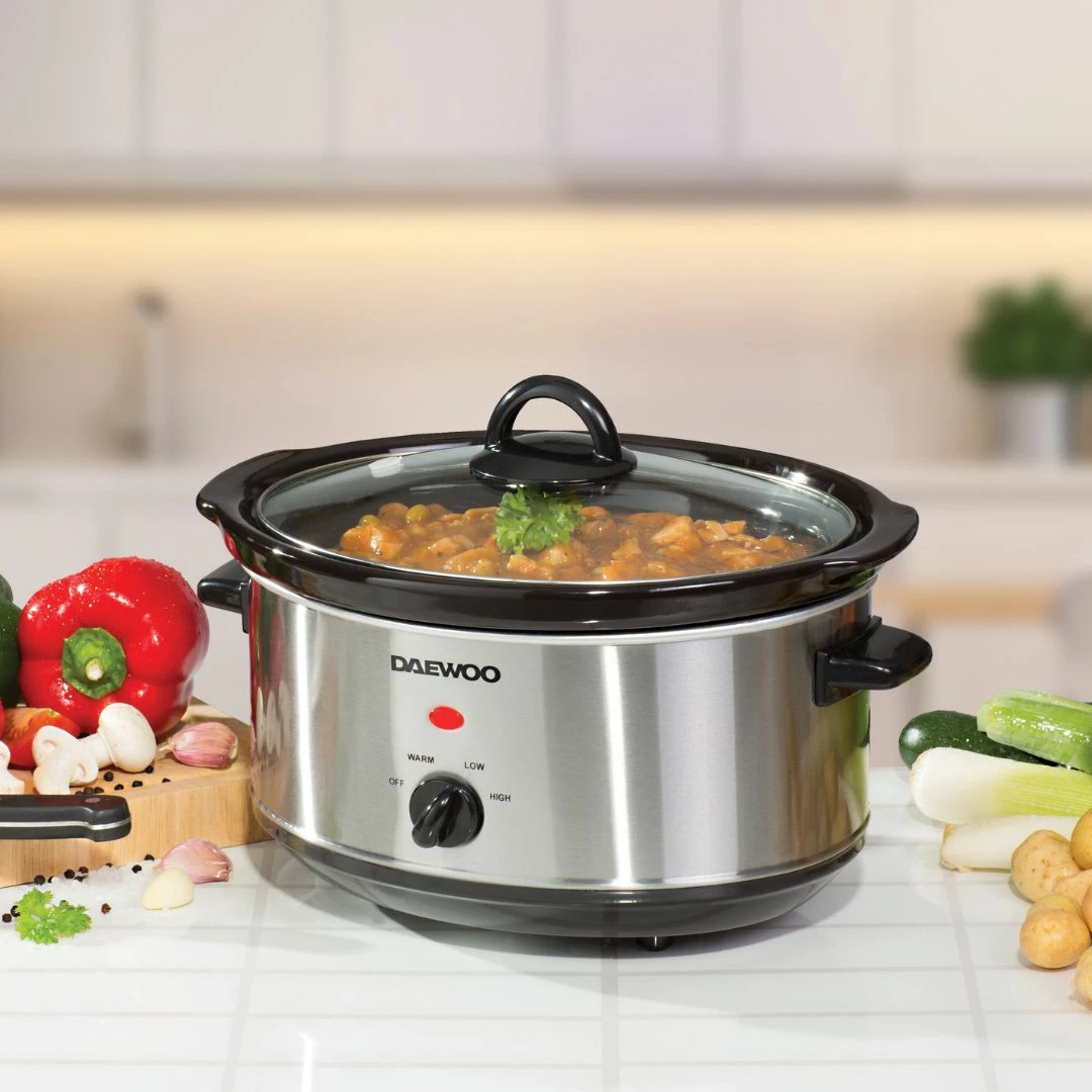 Daewoo Slow Cooker 3.5L - Stainless Steel - Image 7