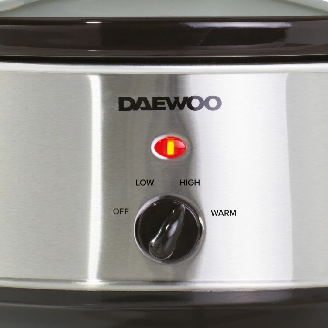 Daewoo Slow Cooker 3.5L - Stainless Steel - Image 3