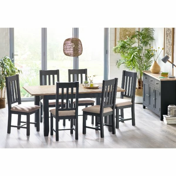 Bordeaux Dining Chairs Dark Grey Set Of 2 - Image 2