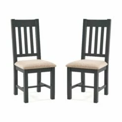 Bordeaux Dining Chairs Dark Grey Set Of 2