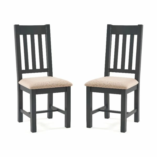 Bordeaux Dining Chairs Dark Grey Set Of 2