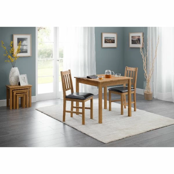 Coxmoor Square Dining Table Oak 75cm - Image 2