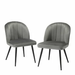 Orla Dining Chairs - Grey - Set Of 2