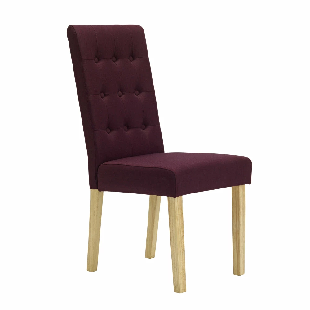 Roma Dining Chairs - Plum Purple - Set Of 2 - Image 3