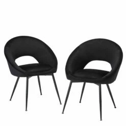 Lulu Dining Chairs - Black - Set Of 2