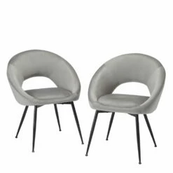 Lulu Dining Chairs - Grey - Set Of 2