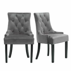 Morgan Dining Chairs - Grey - Set Of 2