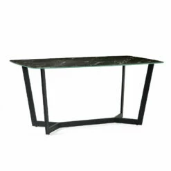 Olympus Dining Table 1.6m - Black Marble