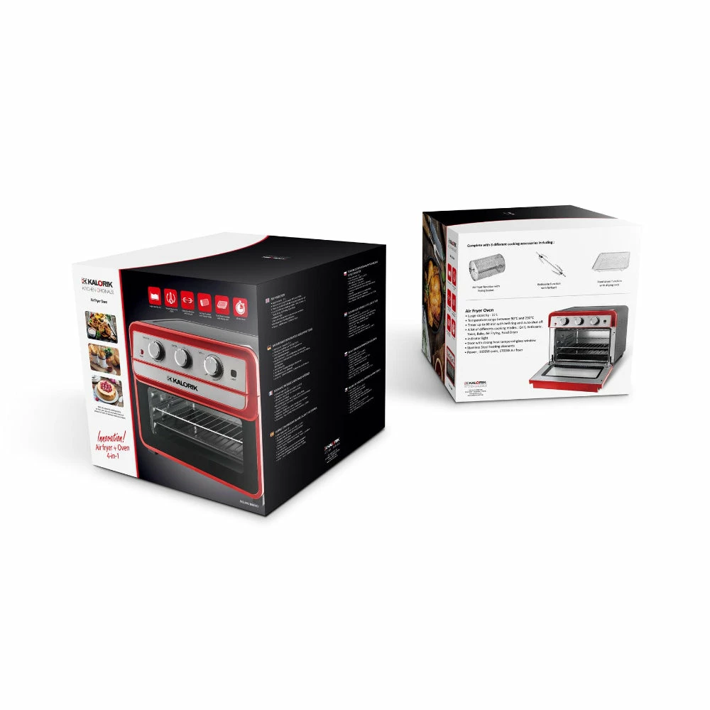 Kalorik Air Fryer & Mini Oven 22L - Red 1700W - Image 7