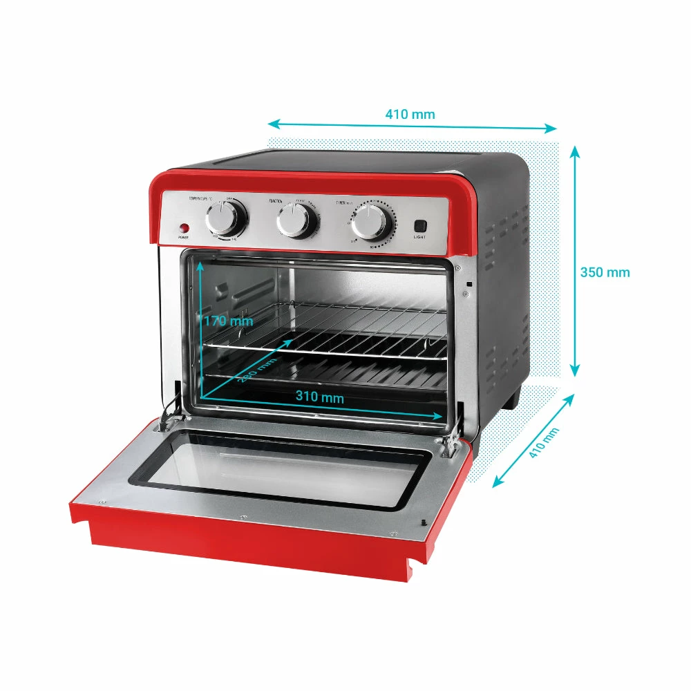 Kalorik Air Fryer & Mini Oven 22L - Red 1700W - Image 5