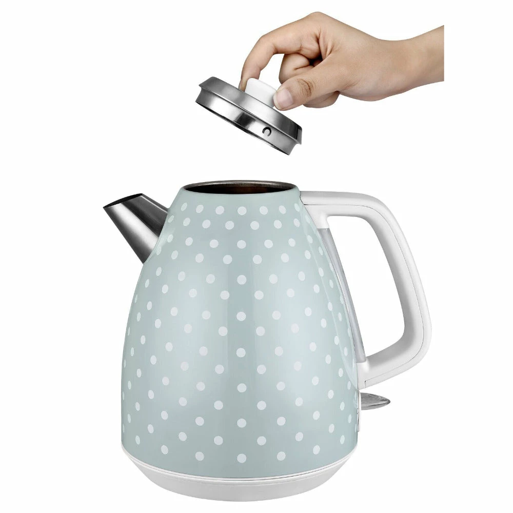 Kalorik Vintage Polkadot Kettle 3000w 1.7L - Shutter Green - Image 3
