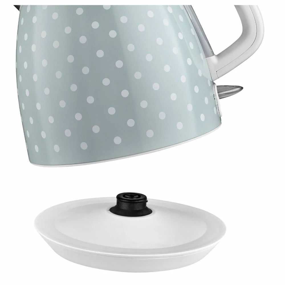 Kalorik Vintage Polkadot Kettle 3000w 1.7L - Shutter Green - Image 4