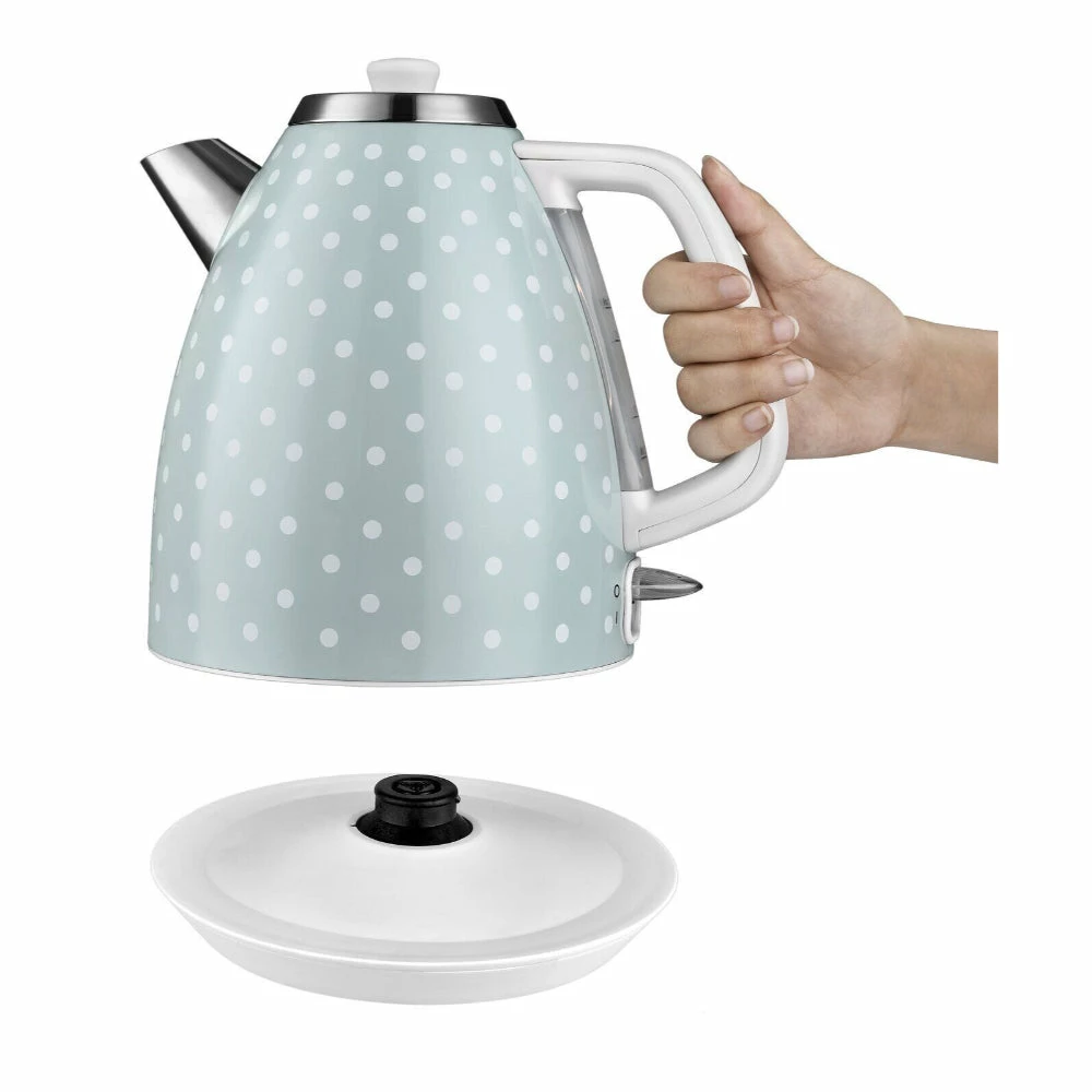 Kalorik Vintage Polkadot Kettle 3000w 1.7L - Shutter Green - Image 5