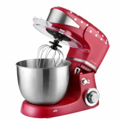 Kalorik Vintage Polkadot Stand Mixer 1000W 5L - Red & White
