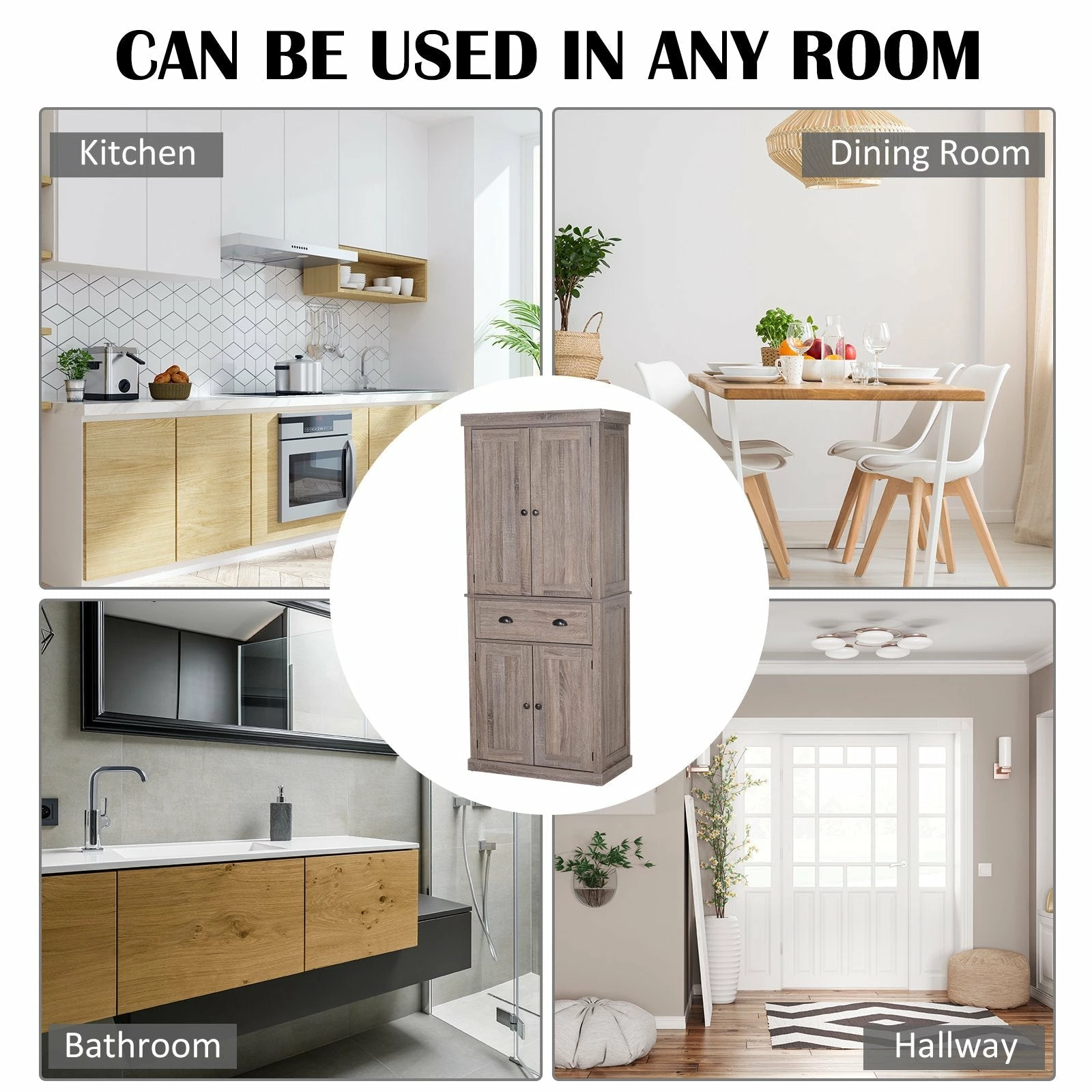 HOMCOM Kitchen Pantry - Image 3