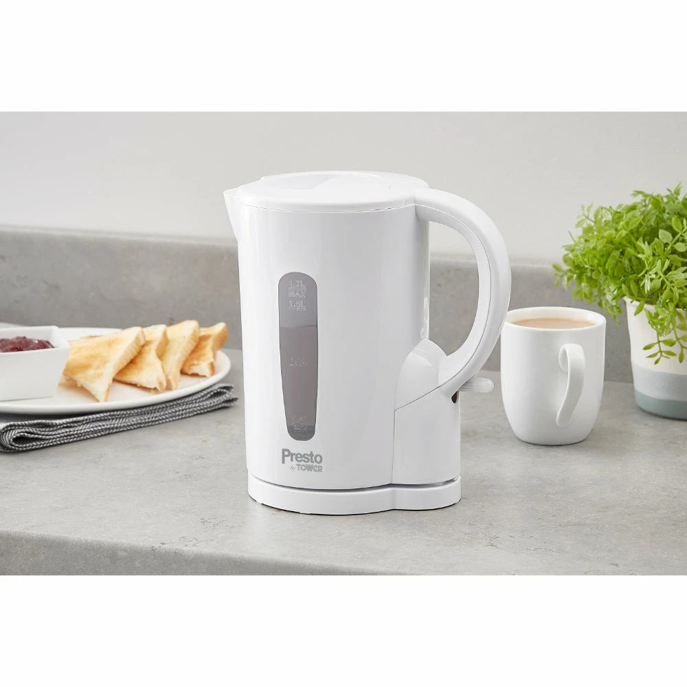 Tower Presto Electric Kettle 1.7L - White - Image 2