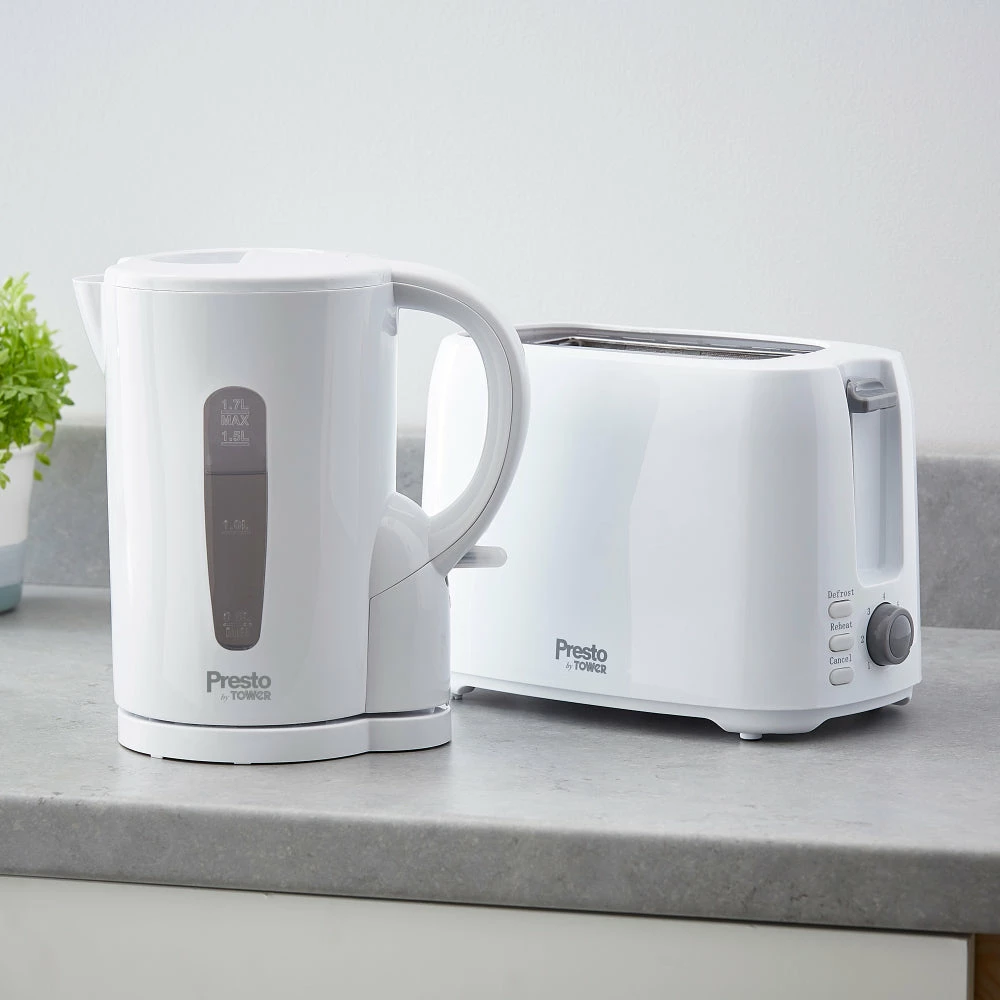 Tower Presto Electric Kettle 1.7L - White - Image 3