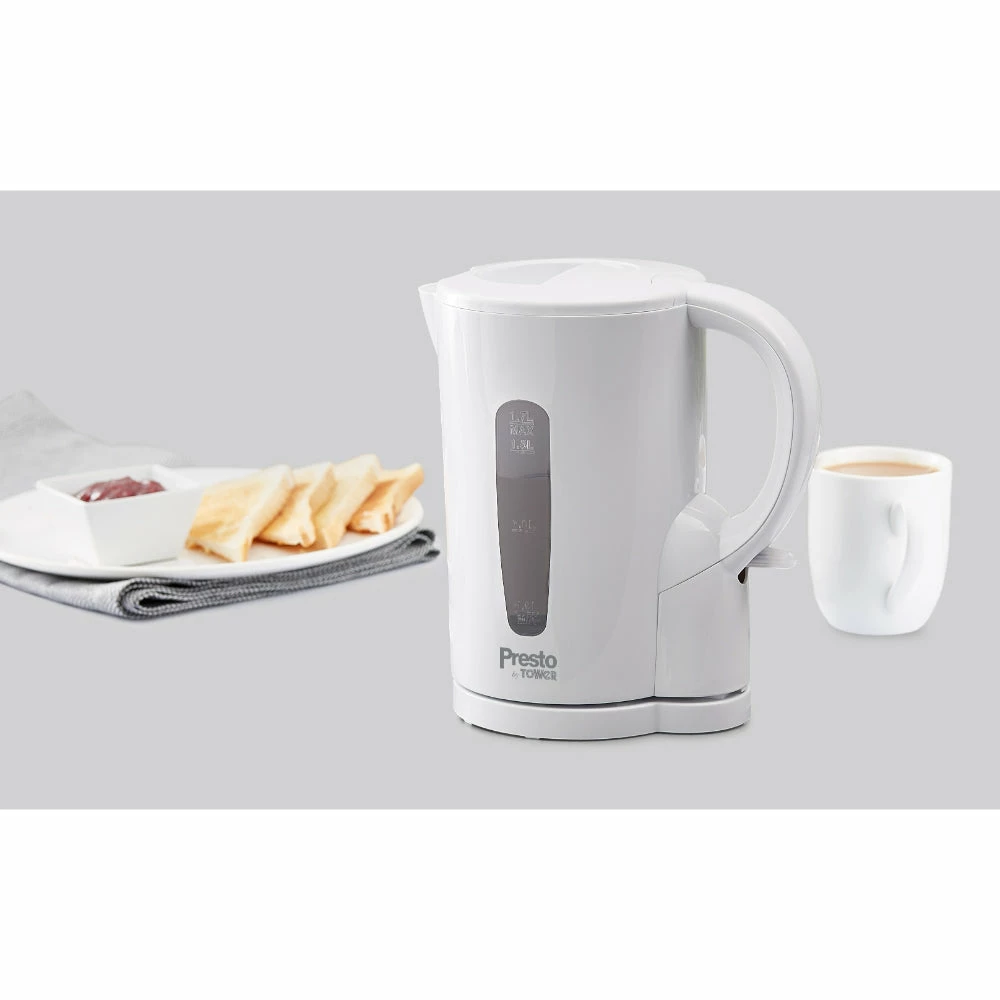 Tower Presto Electric Kettle 1.7L - White - Image 7