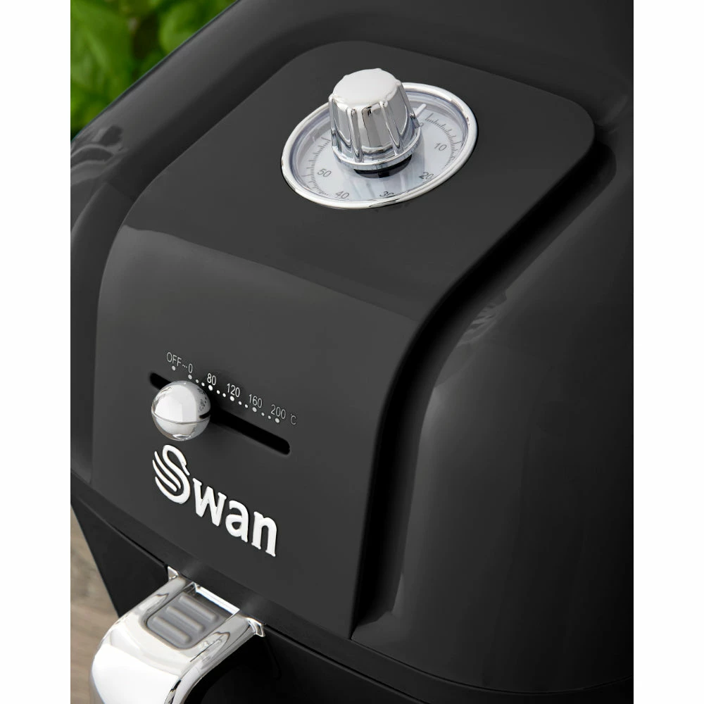 Swan Retro Air Fryer Manual 6L - Black - Image 7