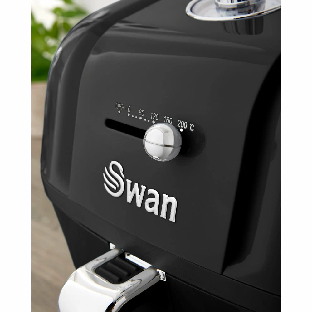 Swan Retro Air Fryer Manual 6L - Black - Image 8