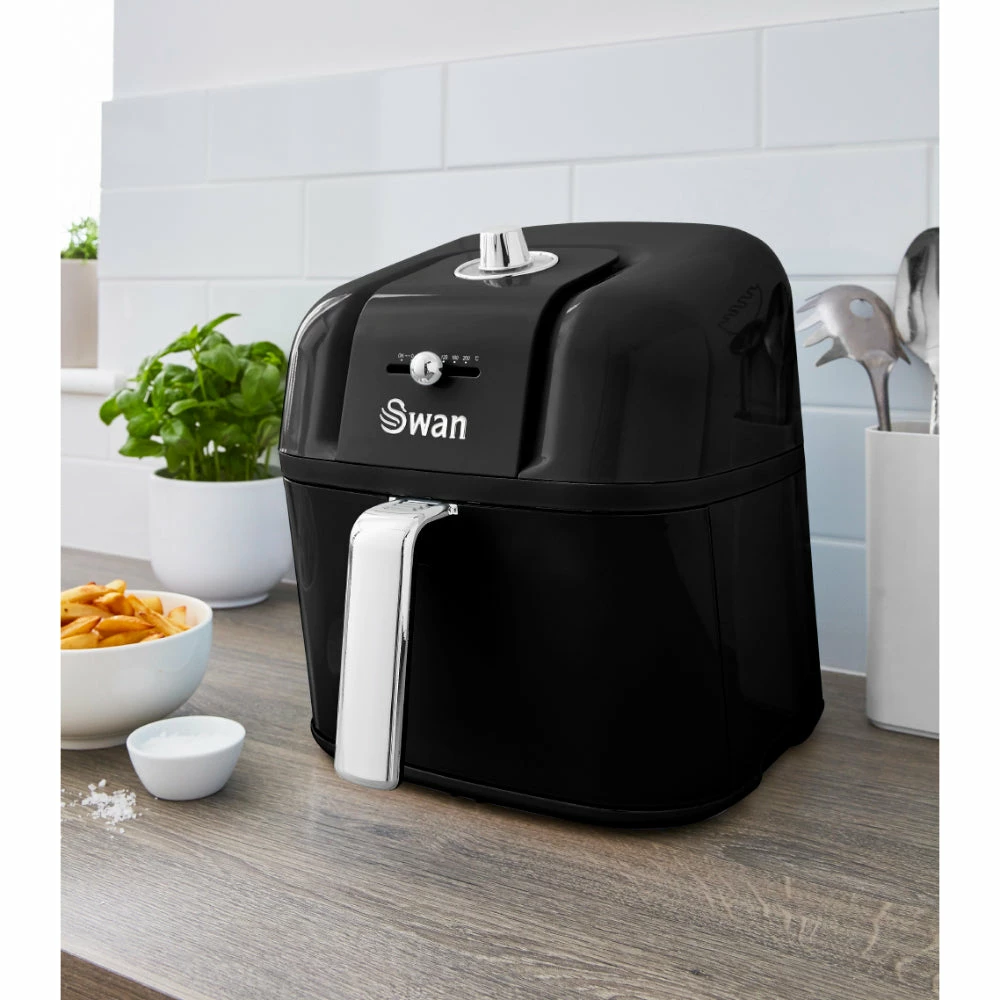 Swan Retro Air Fryer Manual 6L - Black - Image 4