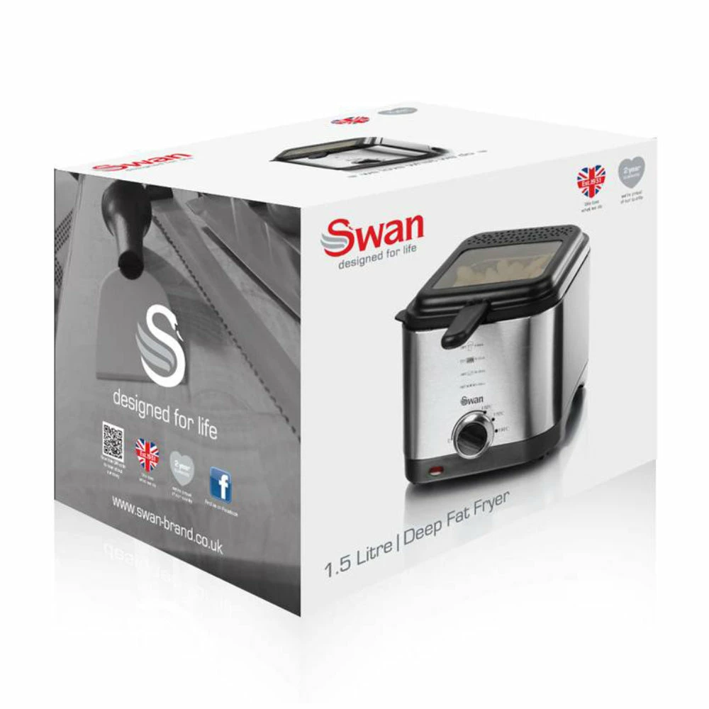 Swan Fryer 1.5L - Stainless Steel - Image 3