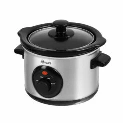 Swan Slow Cooker 1.5L - Stainless Steel