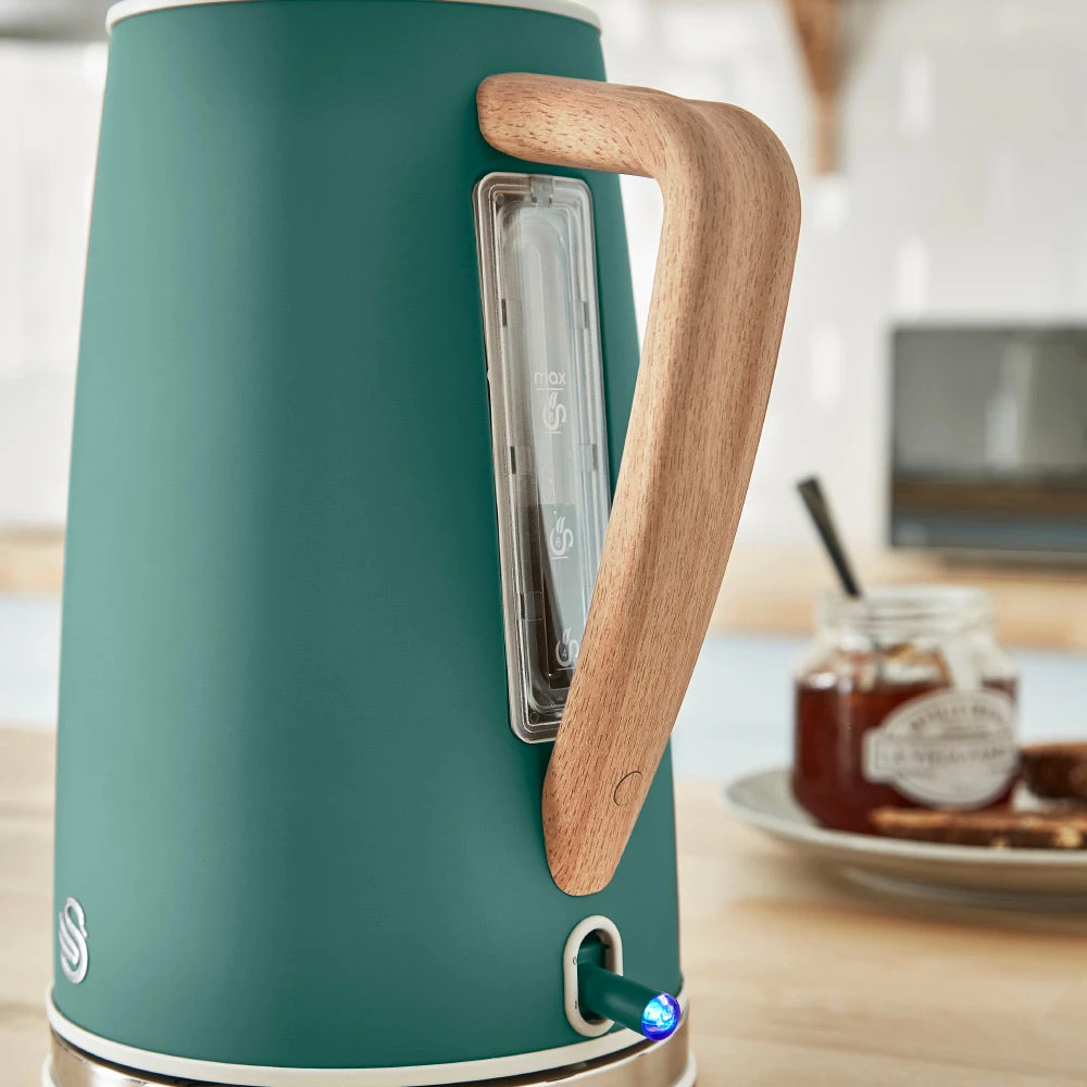 Swan Nordic Cordless Kettle 1.7L - Green - Image 4