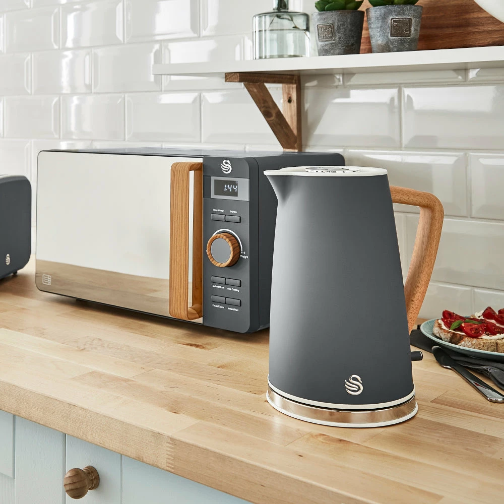 Swan Nordic Cordless Kettle 1.7L - Grey - Image 5