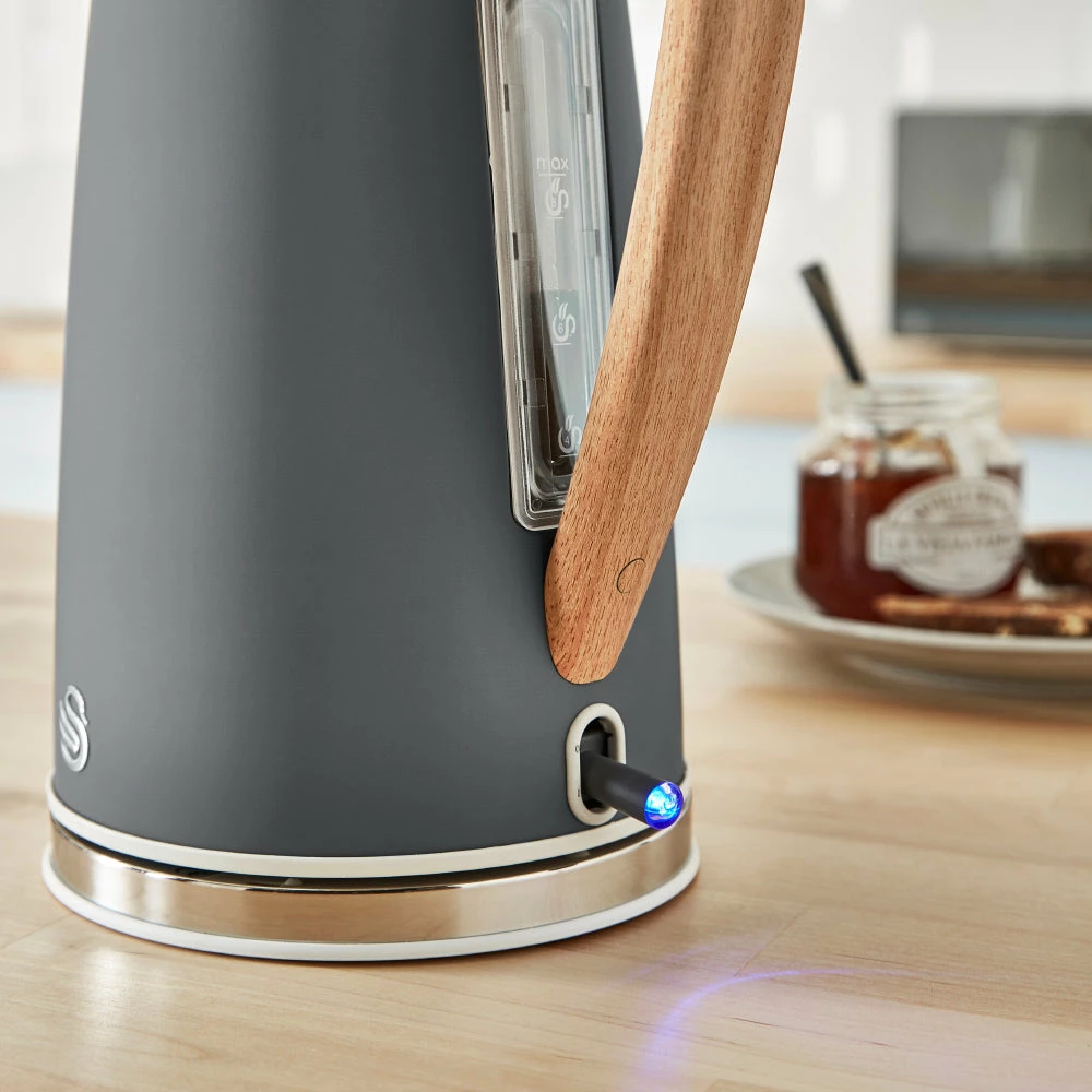 Swan Nordic Cordless Kettle 1.7L - Grey - Image 9