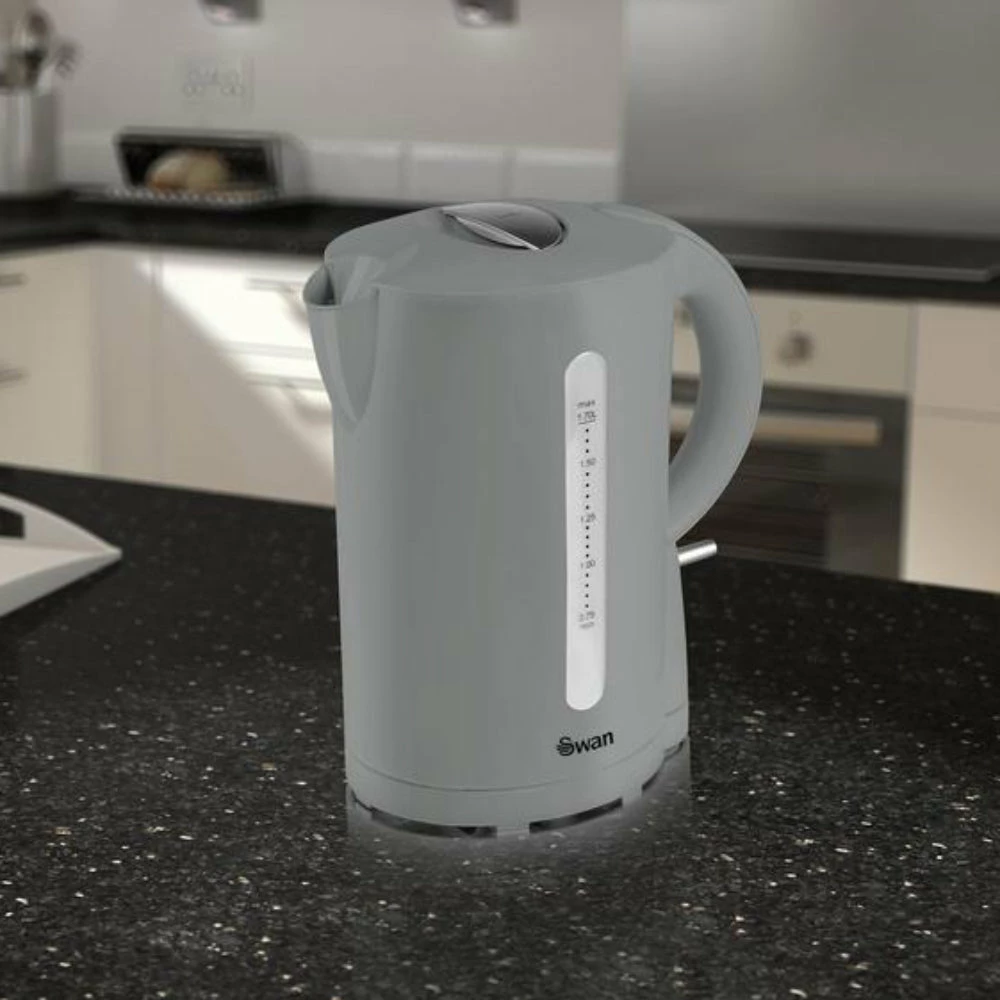 Swan Jug Kettle 1.7L - Grey - Image 2